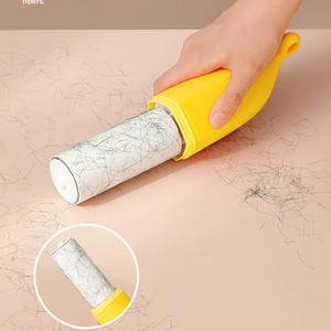 Cute Banana Sticky Hair Remover Remove Fur Cartoon Hair Remover Dual Sided Hair Scraper Replaceable Clothing Hair Remover - Product Image 1