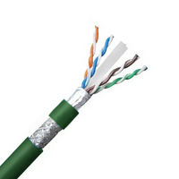 Cable de Red para Exteriores Blindado CAT6 Verde DingLiang 0.58, Rollo de 305m, Conductores de Cobre Trenzado Libre de Oxígeno, Venta al Por Mayor