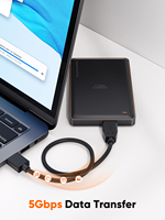 Cable Micro USB 3.0 de Alta Calidad a Precio de Fábrica, 3.3 Pies, Cable de Alta Velocidad para Disco Duro, Ligero, Carga Rápida para Computadora