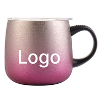 Mug isotherme sous vide SUS304 avec poignée, tasse réutilisable pour café et thé, idéal pour la maison, le bureau et les usages quotidiens.