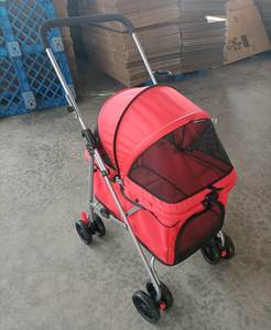 Carrito de Mascotas de Alta Calidad, Lujoso, Fácil de Montar, Plegable, Portátil, Transpirable y Cómodo, con Cuatro Ruedas - Product Image 2