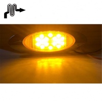 L'usine produit des camions de feux de position latéraux pour la remorque de camion Lumières de camion LED ovales de 6 pouces