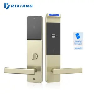 T57 card hotel rfid card key door lock golden silver hotel lock programmas porta portao Logiciel system smart door lock