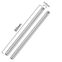 Cable de fibra óptica de 40mm, 45mm, 60mm, manga de protección de empalme de fusión, Protector de empalme termorretráctil
