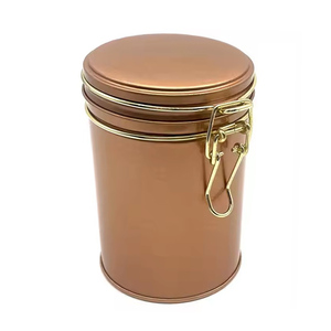 Boîte de fer ronde pour des collations de thé fraîches étanches à l'humidité boîte de conserve multi-grains pour l'emballage de chocolat de bonbons alimentaires - Product Image 5