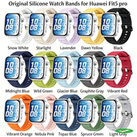 Bracelets en silicone respirants officiels d'origine pour Huawei Watch Fit 5 / Fit 5 Pro, bracelet pour Huawei Watch Fit 4/3