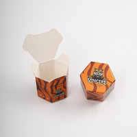 Boîte en papier pliable hexagonale personnalisée, impression couleur CMYK, pelliculage brillant, crèmes de massage à base de plantes Tiger Balm