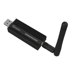 Yeni SONOFF Zigbee 3.0 USB Dongle artı kablosuz Zigbee ağ geçidi desteği SONOFF ZBMINI Zigbee 2MQTT USB yakalama anten ile