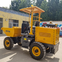 Mini-dumper chinois 4x4 FCY20 à vendre – Camion benne de chantier, machine de terrassement, homologué CE