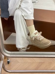 Stivali da Neve UGS Invernali in Pelle di Pecora di Alta Qualità <span class=keywords><strong>con</strong></span> Fodera in Vera Pelle, Lana e Pelliccia, Caldi, Antiscivolo e Stringati - Product Image 3