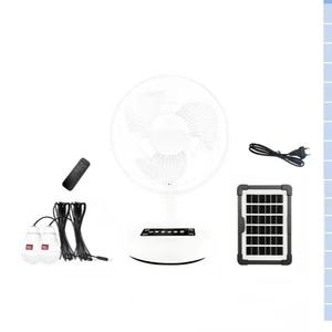 Ventilateur de table solaire rechargeable avec batterie rechargeable, mini ventilateur USB sur pied, livraison gratuite, retour et remplacement - Product Image 2