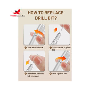 Polisseuse à ongles électrique professionnelle portable rechargeable 65W 35 000 tr/min, vente en gros d'usine à bas prix pour approvisionnement mixte, OEM/ODM - Product Image 4