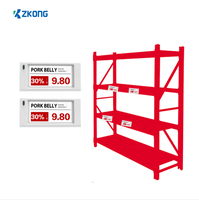 Label Harga Elektronik Digital Poster Warna-warni Zkong Grosir 2,13 Inci, Label Kustom untuk Toko Ritel Dalam Ruangan, Garansi 1 Tahun