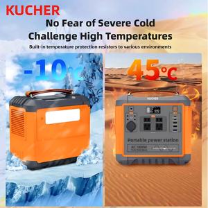 Estación de Energía KUCHER de 1000W, Gran Capacidad <span class=keywords><strong>716WH</strong></span>, Enchufe Estadounidense, Cargador para Diversas Aplicaciones con Controlador MPPT para Uso Doméstico y Familiar - Product Image 4