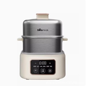Cuiseur vapeur électrique Little Bear ZDQ-C06H1 à deux niveaux en acier inoxydable avec minuteur, pour la préparation de repas pour bébés et la cuisson de ragoûts domestiques - Product Image 5
