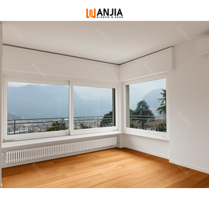 Wanjia Mới Nhất Đôi Tráng Men PVC Cửa Sổ Pháp Phong Cách Windproof Khu Dân Cư Upvc Trượt Cửa Sổ - Product Image 4