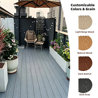 Système de bordure coordonné pour terrasse composite à âme creuse, écologique et moderne, pour allées extérieures de jardin, résistant à l'eau