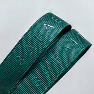 <span class=keywords><strong>Ruban</strong></span> personnalisé en gros-grain doux avec logo en relief, <span class=keywords><strong>ruban</strong></span> en satin imprimé en feuille d'or 3D, rouleau de <span class=keywords><strong>ruban</strong></span> gros-grain personnalisé avec logo - Product Image 3