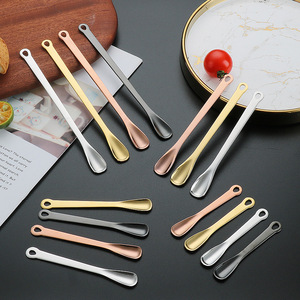 Cuillère à assaisonnement en acier inoxydable 304, cuillère à assaisonnement spéciale de chef, cuillère à café créative avec trou de suspension petite cuillère à <span class=keywords><strong>sel</strong></span> - Product Image 4