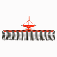 Nouveau GEMACH 1.2m 3 points paysage râteau à roche aménagement paysager extérieur jardinage tracteur attachable équipement de machines agricoles