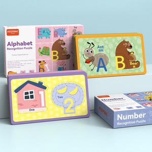 <span class=keywords><strong>Puzzle</strong></span> di Riconoscimento Numerico, Giochi Educativi con Parole su Carta, Divertenti <span class=keywords><strong>Puzzle</strong></span> Cognitivi con Animali e Scatola per Bambini - Product Image 2