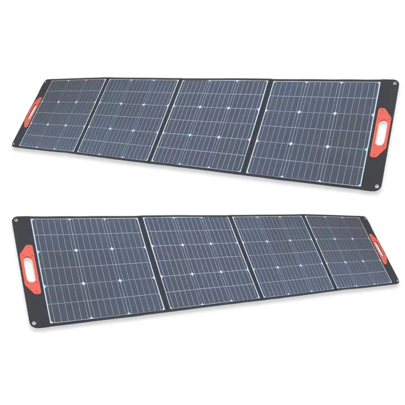 Panel solar impermeable de 200W, panel solar plegable portátil, panel solar plegable de 300W, 400W, 100W, para acampar, para estación de energía portátil