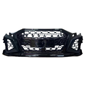 Kit d'accessoires de carrosserie pour <span class=keywords><strong>Audi</strong></span> <span class=keywords><strong>A3</strong></span> S3 pare-chocs avant avec grille de radiateur maille PP Matériau lèvre avant 2020 2021 <span class=keywords><strong>2022</strong></span> - Product Image 1