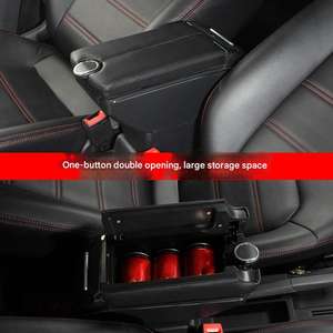 19 Renault <span class=keywords><strong>Duster</strong></span> accoudoir de siège de voiture spécialement adapté avec boîte de rangement de la <span class=keywords><strong>console</strong></span> <span class=keywords><strong>centrale</strong></span> comprend une fonction de porte-gobelet - Product Image 3
