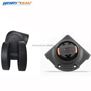 Roulettes de remplacement pour valise, protection de l'environnement, amovibles, pivotantes à 360°, doubles roues, en PVC, silencieuses - Product Image 6