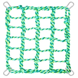Hamac coloré tressé pour <span class=keywords><strong>perroquet</strong></span>, jouet d'escalade pour oiseaux - Product Image 4