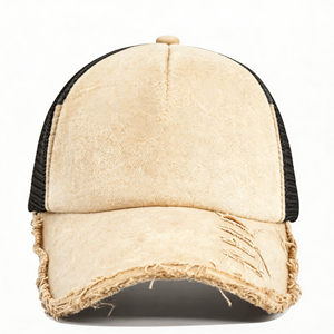 Lot de 5 casquettes trucker vintage en coton lavé - Casquettes unisexes en maille ajustables avec design déchiré - Product Image 3