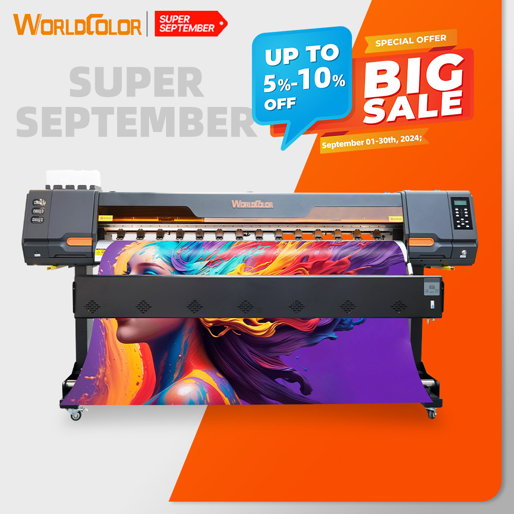 Hot Selling 1.3m/1.6m/1.9m Inkjet Printer Digital Printers Use F1080 DX5 I3200 Print Head Vinyl Plotter Eco Solvent Printer
