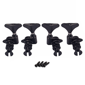 Tête de machine basse 2R2L Accordeurs à engrenages ouverts Tuning Key Pegs Remplacement pour guitare Jazz Basse ou Instruments de précision - Product Image 4