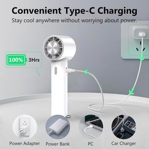 Portable <b>Fan</b> Handle <b>Mini</b> <b>Fan</b> Personal Cooling Rechargeable Hand <b>Fan</b> - Product Image 2