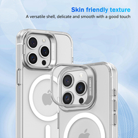 KINGSOUL Coque de téléphone transparente antichoc en PC transparente à clipser pour 11 12 13 14 15 16 & XR