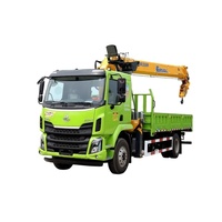 Grue montée sur camion Dongfeng Chenglong M3 4x2, grue à flèche droite de 12 tonnes pour l'ingénierie électrique