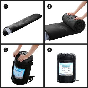 Sac de couchage imperméable léger randonnée enveloppe sac de couchage coton polyester adultes sac de couchage - Product Image 5