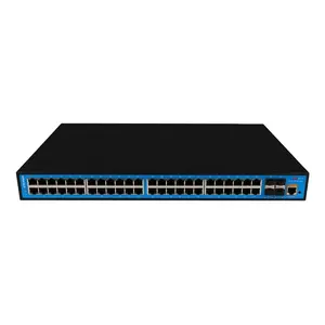 Ewind 48 ports ethernet 4 sfp + 10G Commutateurs industriels gérés Commutateur réseau Ethernet L2 1 * Console Port RS232