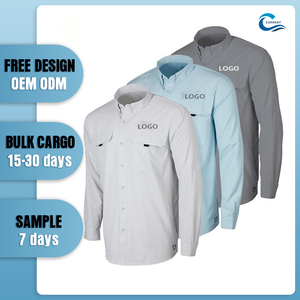Promotion de chemise de pêche pour homme avec protection UV et séchage rapide pour l'extérieur - Product Image 1