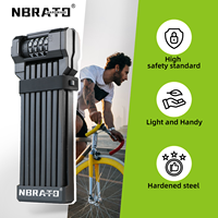 Antivol pliable pour vélo et moto, léger, 120 cm, à combinaison numérique à 4 chiffres