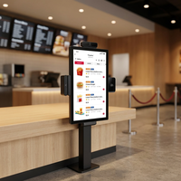Affichage numérique publicitaire sur pied OEM pour intérieur, 21,5 pouces, IP65, avec écran tactile capacitif CMS, pour magasin de détail en libre-service