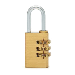 Serrure de voyage à combinaison en laiton à <span class=keywords><strong>code</strong></span> à 3 chiffres, <span class=keywords><strong>cadenas</strong></span> de sécurité anti-voleur à clé pour casiers de gymnastique, utilisation sûre, vente à chaud de 21-3 - Product Image 3