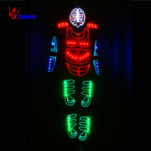 Futurs <span class=keywords><strong>Costumes</strong></span> à vendre Lanterne <span class=keywords><strong>Festival</strong></span> Led Light Wireless Led Wear Télécommande Transformateur Robot Costume Light Suits Sets - Product Image 3