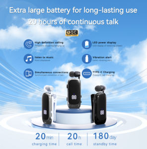 निः शुल्क नमूना नेक्सट K88 वायरलेस व्यवसाय tws इयरफ़ोन वाइब्रेटर में काम करने के लिए डिजिटल डिस्प्ले संकेतक के साथ - Product Image 2