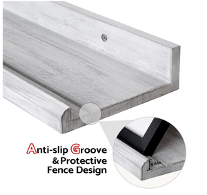 <span class=keywords><strong>2025</strong></span> Nhà máy cung cấp Nhà Bếp phòng ngủ 24 inch gỗ Tường Vườn Ươm hình ảnh dài kệ ảnh gờ nổi kệ - Product Image 6