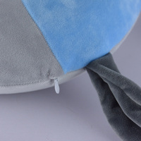 Oreiller de voyage en forme de U pour le cou, en peluche, pour animaux de compagnie, en polystyrène, doux, lavable, pour le bureau