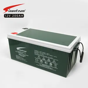 Mühürlü şarj edilebilir ups jel 12 volt derin döngülü akü 12 v jel pil 12 v 200ah jel depolama pil