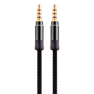 Maschio a Maschio di Nylon intrecciato Cavo Audio <span class=keywords><strong>Jack</strong></span> Da 3.5mm Audio Aux Cavo - Product Image 1