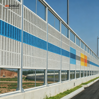 Barrière acoustique ferroviaire haute densité, panneaux acoustiques métalliques pour la protection contre le bruit des trains à grande vitesse, anti-corrosion, pour murs