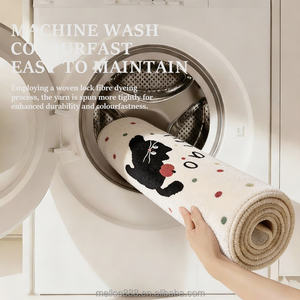 Alfombra Suave de Pelo Largo <span class=keywords><strong>con</strong></span> Diseño de Dibujos Animados, Hecha a Máquina, Antideslizante y Lavable, para Sala de Estar, Entrada o Habitación Infantil - Product Image 5